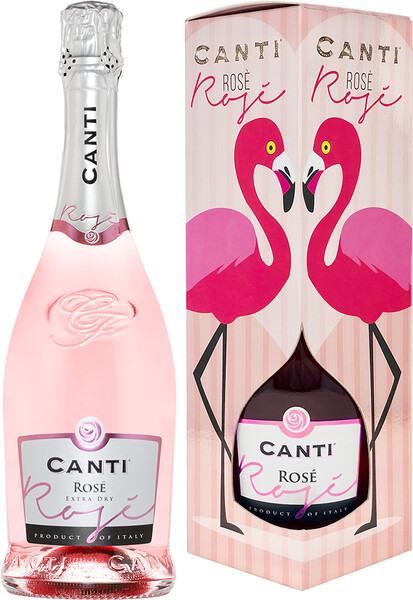 Игристое вино Rose, Canti в подарочной упаковке 0.75 л