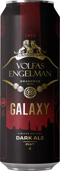 Тёмное пиво Volfas Engelman Galaxy Красный Эль, 0.568 л