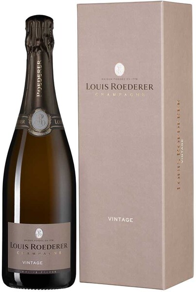 Шампанское белое брют «Louis Roederer Brut Vintage» , в подарочной упаковке, 0.75 л