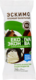 Мороженое пломбир Эконива ванильный в шоколаде, 80 г