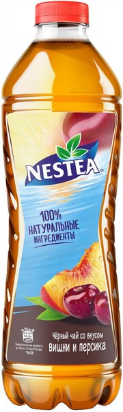 Чай Nestea Холодный черный со вкусом вишни и персика, 1,5 л