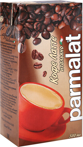 Коктейль молочный Parmalat Caffelatte 2,3% с кофе 500мл Россия, БЗМЖ