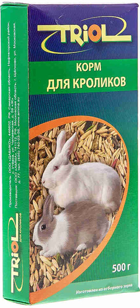 Корм для кроликов Triol Standard, 500 г
