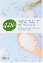 Соль Морская 4Life натуральная йодированная крупная 1 кг