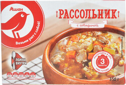 Рассольник АШАН с говядиной, 350 г