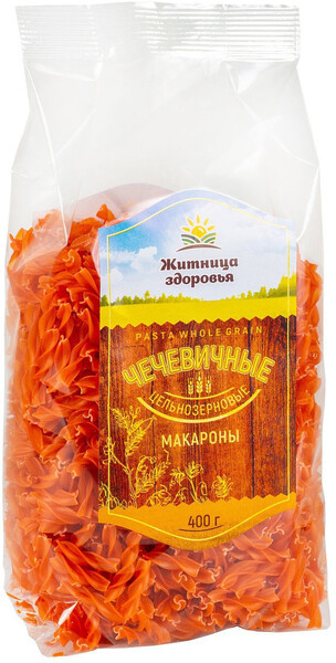 Макароны чечевичные спирали 400 гр.