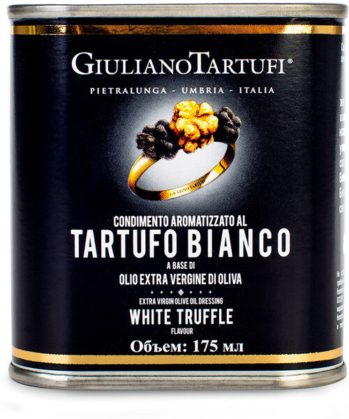 Масло оливковое Giuliano Tartufi растительное ароматизированное белым трюфелем, 175мл
