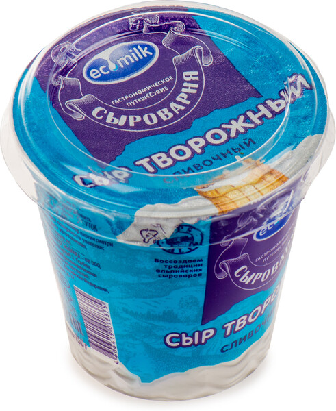 Сыр мягкий творожный Экомилк Сыроварня Сливочный 60% 150 г