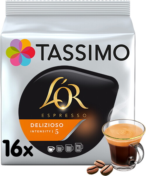Кофе Tassimo L'or Espresso Delizioso в капсулах 16 шт