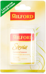 Заменитель сахара «Стевия», Milford, 100 шт., Германия