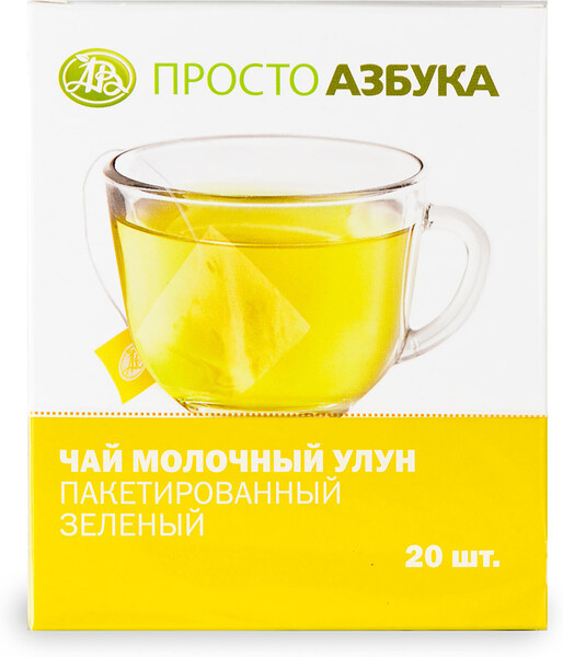 Чай зеленый «Молочный улун», «Просто Азбука», 20х2 г, Россия