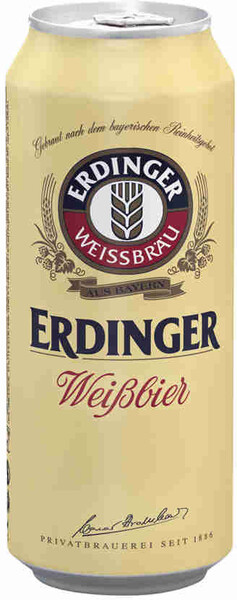 Пиво Erdinger Weissbrau светлое фильтрованное 5,3%, 500 мл