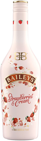 Ликер BAILEYS Strawberries эмульс. с ароматом Клубники и Сливок алк.17% Ирландия, 0.7 L