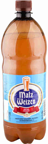 Пивной напиток Мальц Вайзен светлое пастериз н/фильтр 4,5% 1л пэт Эфес