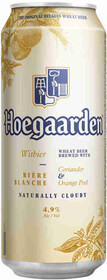 Напиток пивной светлый HOEGAARDEN Wit blanche светлый нефильтрованный пастеризованный осветленный, 4,9%, ж/б, 0.45л Россия, 0.45 L