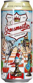 Пиво светлое GROSSMEISTER Wheatbeer нефильтрованное пастеризованное неосветленное, 4,7%, 0.5л Нидерланды, 0.5 L