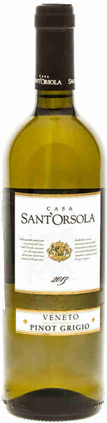 ВИНО SANT'ORSOLA PINOT GRIGIO DELLE VENEZIE DOC БЕЛОЕ СУХОЕ 11.5%, 750МЛ
