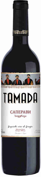 ВИНО ТАМАДА САПЕРАВИ стол. кр. сух. 8,5-15% 0,75л (Грузия)