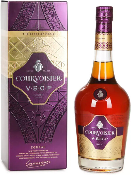 Коньяк Courvoisier Fine Champagne V.S.O.P., 0.7 L, в подарочной упаковке