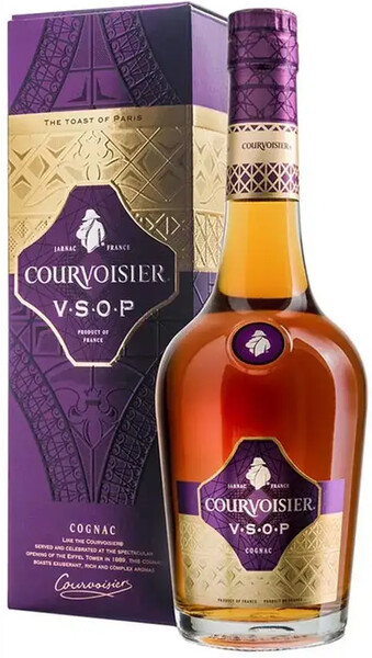 Коньяк Courvoisier Fine Champagne V.S.O.P., 0.5 L, в подарочной упаковке