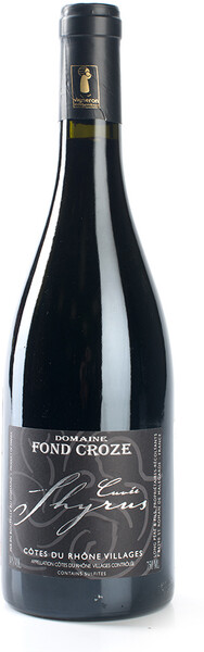 Вино французское красное сухое AOC Cotes du Rhone Villages Cuvee Shyrus Domaine Fond Croze, 0.75 L