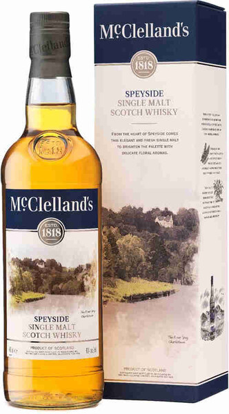 Виски MCCLELLAND'S Speyside 40%, п/у, 0.7л Великобритания, 0.7 L