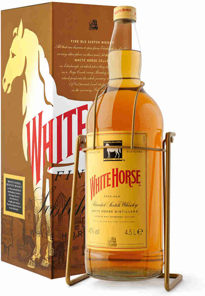 Виски WHITE HORSE Шотландский купажированный, 40%, п/у, 4.5л Великобритания, 4.5 L
