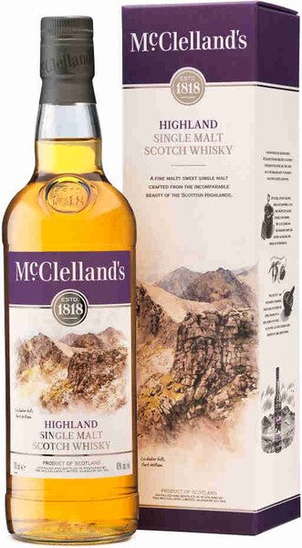 Виски MCCLELLAND'S Highland 40%, п/у, 0.7л Великобритания, 0.7 L