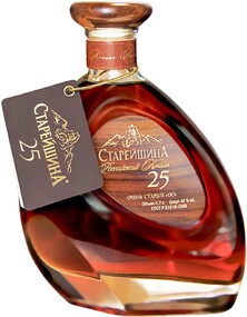 Коньяк СТАРЕЙШИНА Российский 25 лет, 40%, 0.7л Россия, 0.7 L