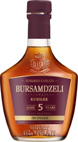 Коньяк BURSAMDZELI ординарный 5 лет 40%, 0.5л Южная Осетия, 0.5 L