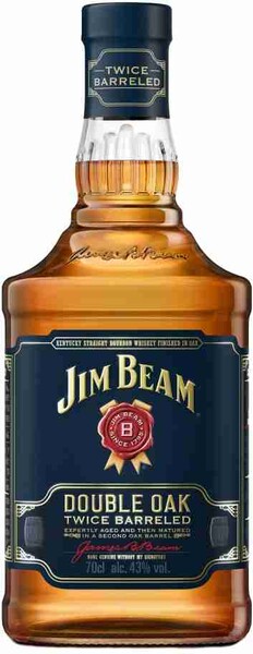 Виски JIM BEAM Bourbon Double Oak, 43%, 0.7л США, 0.7 L