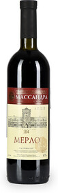 Вино Массандра Мерло красное сухое 12% 0.75л