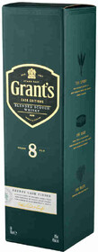 Виски GRANT'S Sherry cask Шотландский купажированный 8 лет 40%, п/у, 0.7л Великобритания, 0.7 L