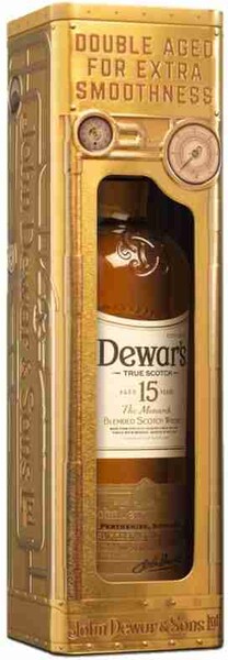 Виски DEWAR'S Монарх Шотландский купажированный 15 лет, 40%, п/у, 0.75л Великобритания, 0.75 L