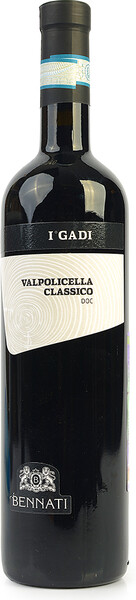 Вино итальянское красное I Gadi Valpolicella Classico DOC Veneto 0.75 L Bennati