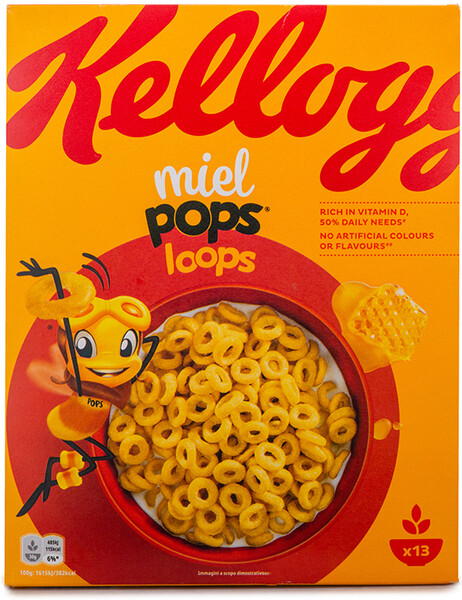Готовый завтрак Kellogg's колечки медовые 400г Франция