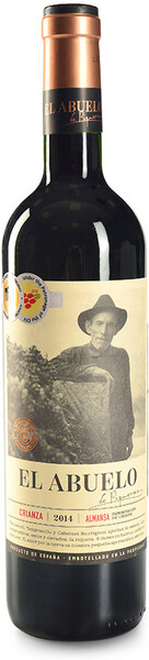 Вино испанское красное El Abuelo Crianza DO Almansa Bodegas Piqueras, 0.75 L