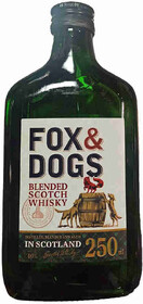 Виски FOX & DOGS купажированный 40%, 0.25л Россия, 0.25 L
