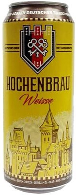 Пиво импортное Hochenbrau Weisse светлое нефильтрованное 0,5л