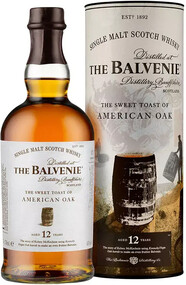 Виски шотландский Balvenie Stories American Oak Speyside Single Malt 12 y. o., 0.7 L в тубе