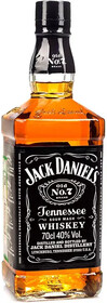 Виски JACK DANIEL'S Tennessee Whiskey зерновой, 40%, 0.7л США, 0.7 L
