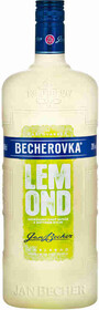 Ликер десертный Бехеровка Лемонд со вкусом лимона 20% 1,0л