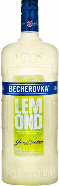 Ликер десертный Бехеровка Лемонд со вкусом лимона 20% 1,0л