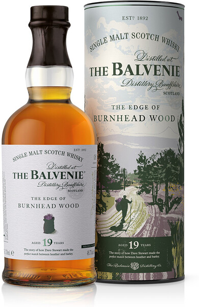 Виски шотландский Balvenie Stories The Edge BURNHEAD WOOD Speyside Single Malt 19 y. o., 0.7 L в тубе