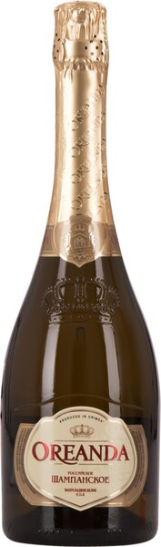 Вино игристое OREANDA Российское белое полусладкое, 0.75л Россия, 0.75 L