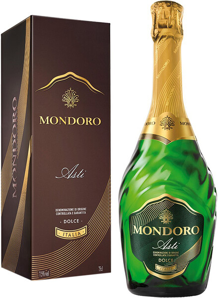 Игристое вино итальянское Asti Mondoro Spumante, 0.75 L