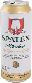 Пиво Spaten Munchen светлое фильтрованное 5,2%, 500 мл