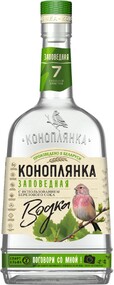 Водка КОНОПЛЯНКА Заповедная 40%, 0.5л Беларусь, 0.5 L