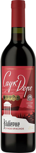 Вино Саук-Дере Каберне красное сухое 12-14% 0.75л