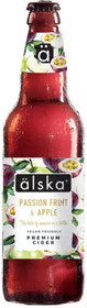 Напиток игристый пуаре Alska яблоко и маракуйя 4% 0.5л Швеция